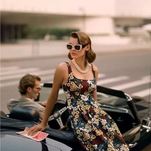 Anthropologie Maeve Marigold MIDI Dress classic 🫶🏼 - Picture 2 of 9